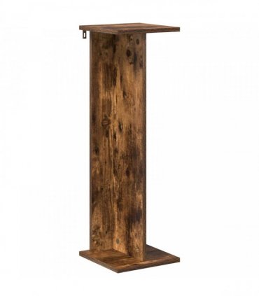 vidaXL Plant Stand 2 pcs Smoked Oak 25 x 25.5 x 80.5 cm