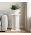 vidaXL Plant Stand White 25 x 25.5 x 40.5 cm Engineered Wood