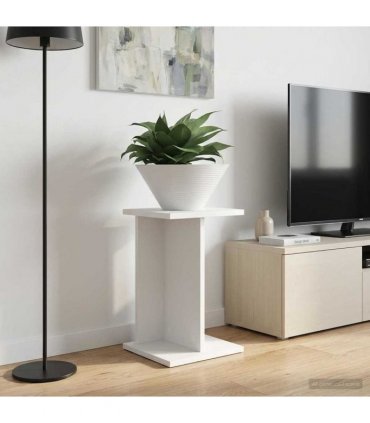 vidaXL Plant Stand White 25 x 25.5 x 40.5 cm Engineered Wood