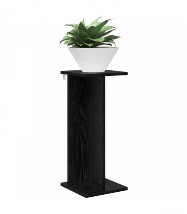 vidaXL Plant Stand Black Oak 25 x 25.5 x 60.5 cm Engineered Wood