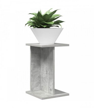 vidaXL Plant Stand Concrete Grey 25 x 25.5 x 40.5 cm Engineered Wood