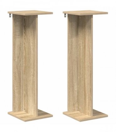 vidaXL Plant Stand 2 pcs Sonoma Oak 25 x 25.5 x 80.5 cm