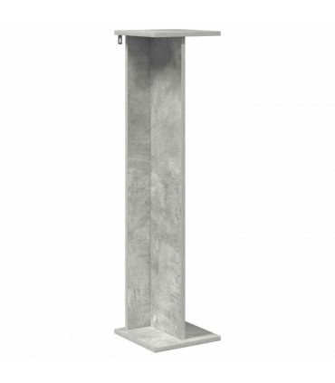 vidaXL Plant Stand 2 pcs Concrete Grey 25 x 25.5 x 100.5 cm