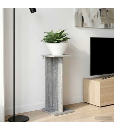 vidaXL Plant Stand 2 pcs Grey Sonoma 25 x 25.5 x 60.5 cm