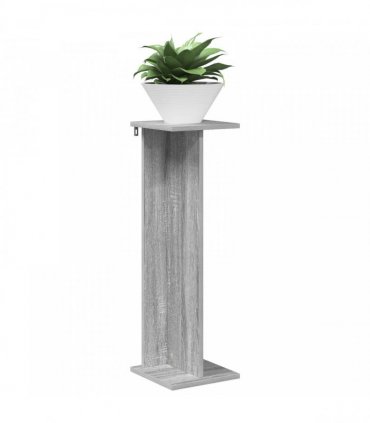 vidaXL Plant Stand Grey Sonoma 25 x 25.5 x 80.5 cm Engineered Wood