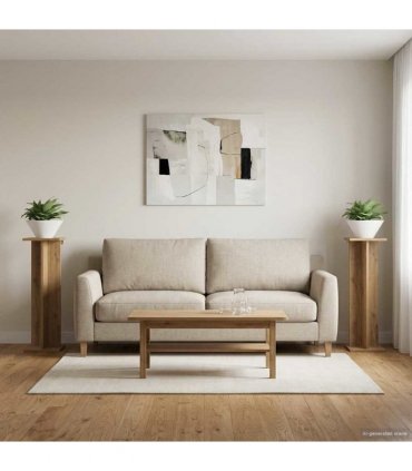 vidaXL Plant Stand 2 pcs Artisan Oak 25 x 25.5 x 80.5 cm