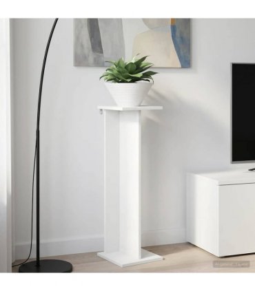 vidaXL Plant Stand White 25 x 25.5 x 80.5 cm Engineered Wood