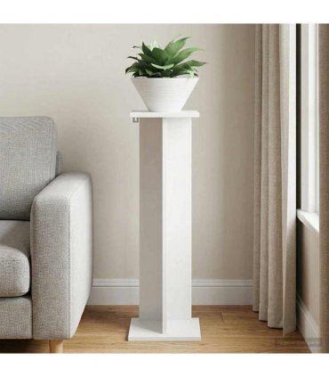 vidaXL Plant Stand White 25 x 25.5 x 80.5 cm Engineered Wood