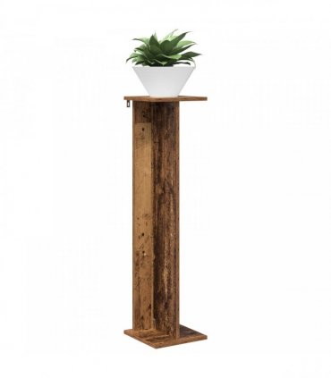 vidaXL Plant Stand 2 pcs Old Wood 25 x 25.5 x 100.5 cm Engineered Wood