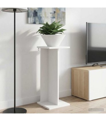 vidaXL Plant Stand 2 pcs White 25 x 25.5 x 60.5 cm Engineered Wood