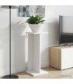 vidaXL Plant Stand 2 pcs White 25 x 25.5 x 60.5 cm Engineered Wood