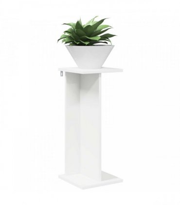 vidaXL Plant Stand 2 pcs White 25 x 25.5 x 60.5 cm Engineered Wood