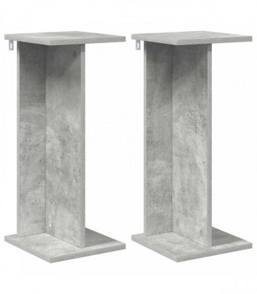 vidaXL Plant Stand 2 pcs Concrete Grey 25 x 25.5 x 60.5 cm