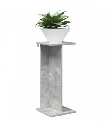 vidaXL Plant Stand 2 pcs Concrete Grey 25 x 25.5 x 60.5 cm