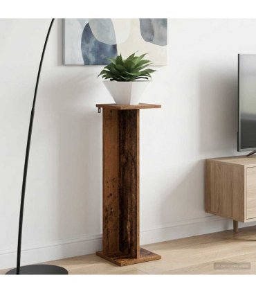 vidaXL Plant Stand 2 pcs Old Wood 25 x 25.5 x 80.5 cm Engineered Wood