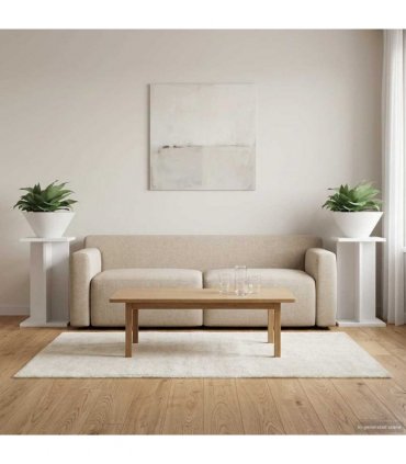 vidaXL Plant Stand 2 pcs White 25 x 25.5 x 40.5 cm Engineered Wood