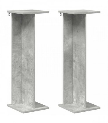 vidaXL Plant Stand 2 pcs Concrete Grey 25 x 25.5 x 80.5 cm