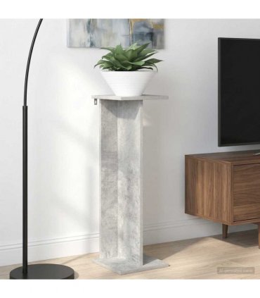 vidaXL Plant Stand 2 pcs Concrete Grey 25 x 25.5 x 80.5 cm