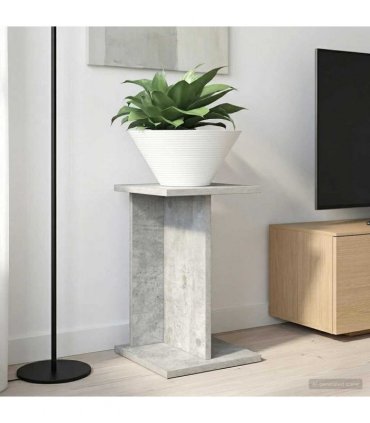 vidaXL Plant Stand 2 pcs Concrete Grey 25 x 25.5 x 40.5 cm