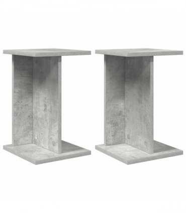 vidaXL Plant Stand 2 pcs Concrete Grey 25 x 25.5 x 40.5 cm
