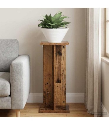 vidaXL Plant Stand Old Wood 25 x 25.5 x 60.5 cm Engineered Wood