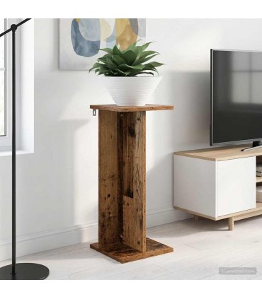vidaXL Plant Stand Old Wood 25 x 25.5 x 60.5 cm Engineered Wood