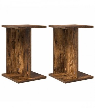 vidaXL Plant Stand 2 pcs Smoked Oak 25 x 25.5 x 40.5 cm