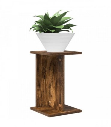 vidaXL Plant Stand 2 pcs Smoked Oak 25 x 25.5 x 40.5 cm