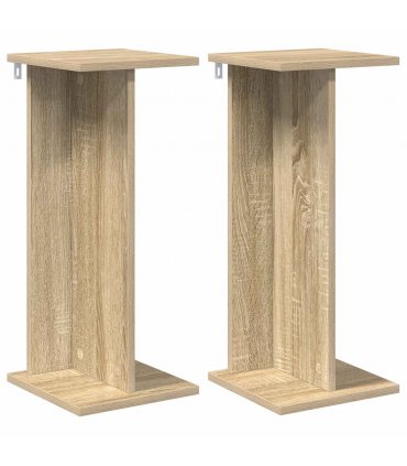 vidaXL Plant Stand 2 pcs Sonoma Oak 25 x 25.5 x 60.5 cm