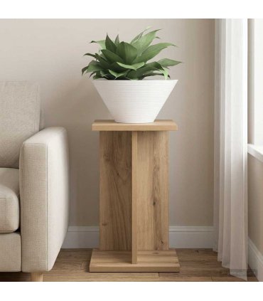 vidaXL Plant Stand Artisan Oak 25 x 25.5 x 40.5 cm Engineered Wood