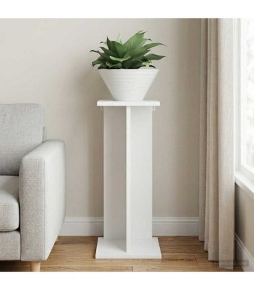 vidaXL Plant Stand White 25 x 25.5 x 60.5 cm Engineered Wood