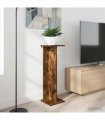 vidaXL Plant Stand Smoked Oak 25 x 25.5 x 80.5 cm Engineered Wood