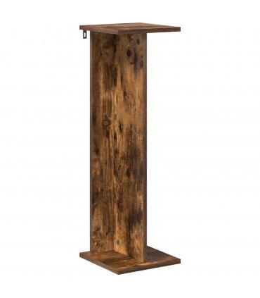 vidaXL Plant Stand Smoked Oak 25 x 25.5 x 80.5 cm Engineered Wood