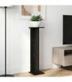 vidaXL Plant Stand 2 pcs Black Oak 25 x 25.5 x 100.5 cm