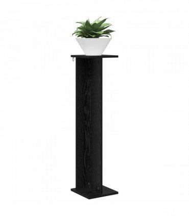 vidaXL Plant Stand 2 pcs Black Oak 25 x 25.5 x 100.5 cm