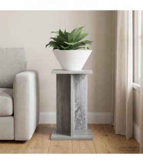vidaXL Plant Stand Grey Sonoma 25 x 25.5 x 40.5 cm Engineered Wood