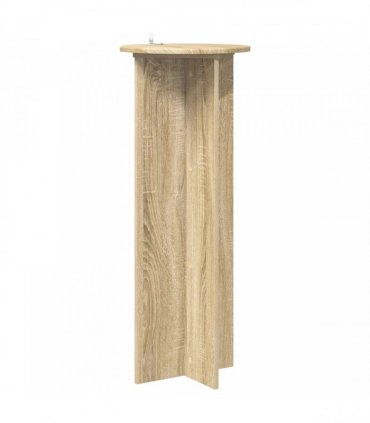 vidaXL Plant Stand 2 pcs Sonoma Oak Ø40 x 100 cm Engineered Wood — Size: 40 x 40 x 100 cm