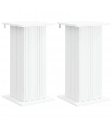 vidaXL Plant Stand 2 pcs White 30.5 x 30 x 60.5 cm Engineered Wood