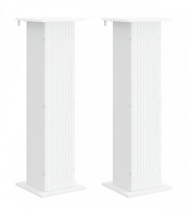 vidaXL Plant Stand 2 pcs White 30.5 x 30 x 100.5 cm Engineered Wood