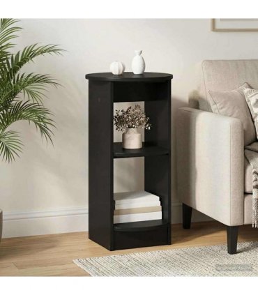 vidaXL Side Cabinet Black Engineered Wood — Size: 40 x 40 x 75 cm