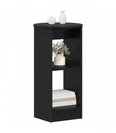 vidaXL Side Cabinet Black Engineered Wood — Size: 40 x 40 x 75 cm