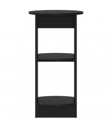 vidaXL Side Cabinet Black Engineered Wood — Size: 40 x 40 x 75 cm