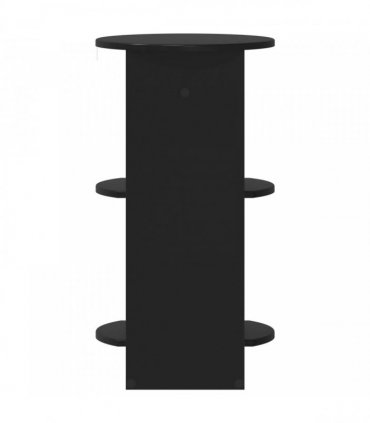 vidaXL Side Cabinet Black Engineered Wood — Size: 40 x 40 x 75 cm
