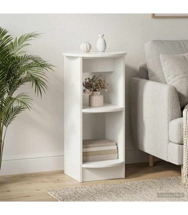 vidaXL Side Cabinet High Gloss White Engineered Wood — Size: 40 x 40 x 75 cm