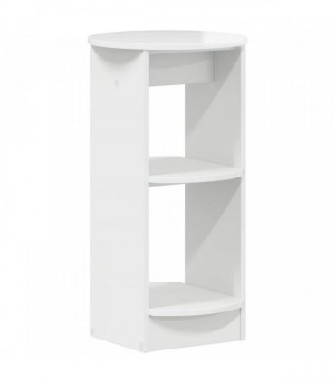vidaXL Side Cabinet High Gloss White Engineered Wood — Size: 40 x 40 x 75 cm