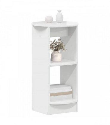 vidaXL Side Cabinet High Gloss White Engineered Wood — Size: 40 x 40 x 75 cm