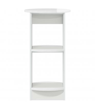vidaXL Side Cabinet High Gloss White Engineered Wood — Size: 40 x 40 x 75 cm