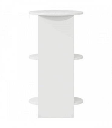 vidaXL Side Cabinet High Gloss White Engineered Wood — Size: 40 x 40 x 75 cm