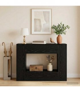 vidaXL 101 x 29 x 74 cm — Colour: Black oak, Size: 102 x 29 x 74 cm