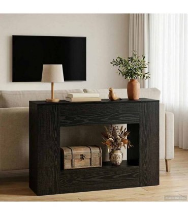 vidaXL 101 x 29 x 74 cm — Colour: Black oak, Size: 102 x 29 x 74 cm